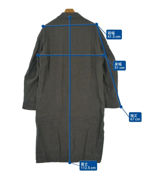 SUNSEA（サンシー）チェスターコート グレー サイズ:2(M位) メンズ/2200634294044