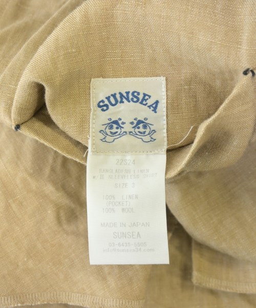 SUNSEA（サンシー）カジュアルシャツ ベージュ サイズ:3(L位) メンズ/2200681639027