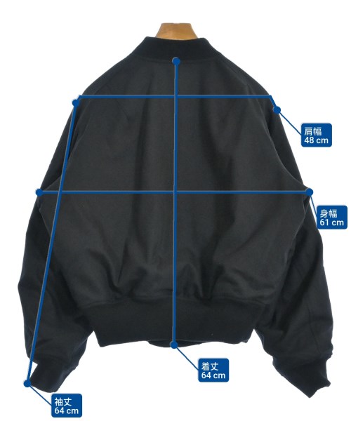 SUNSEA（サンシー）ブルゾン 黒 サイズ:2(M位) メンズ/2200645018042