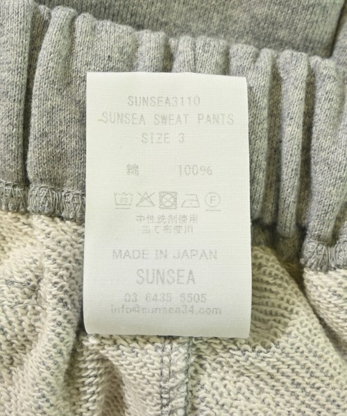 SUNSEA（サンシー）スウェットパンツ グレー サイズ:3(L位) メンズ/2200708319017