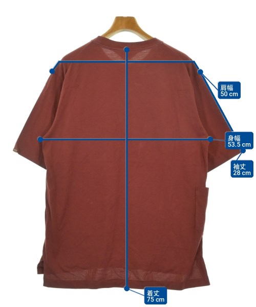SUNSEA（サンシー）Tシャツ・カットソー 茶 サイズ:-(M位) メンズ/2200722960059