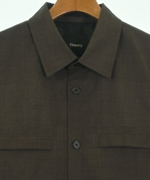 Theory（セオリー）カジュアルシャツ 茶 サイズ:S メンズ/2200640207137