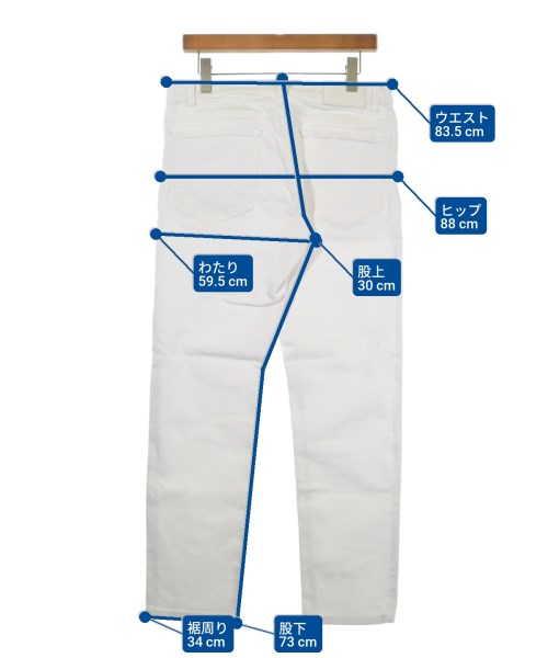 Theory（セオリー）デニムパンツ 白 サイズ:32(L位) メンズ/2200630682289