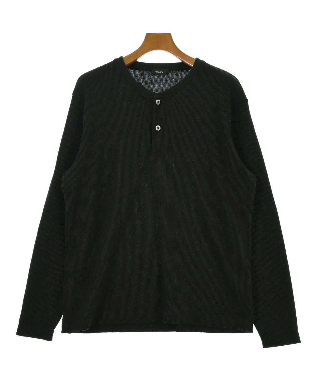 theory セオリー　異素材レイヤードプルオーバー　ブラック　S Theory（セオリー）Tシャツ・カットソー 黒 サイズ:XL メンズ