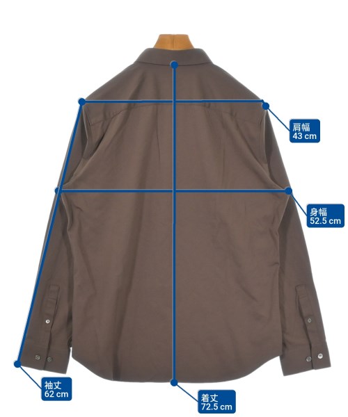 Theory（セオリー）カジュアルシャツ 茶 サイズ:L メンズ/2200633498306