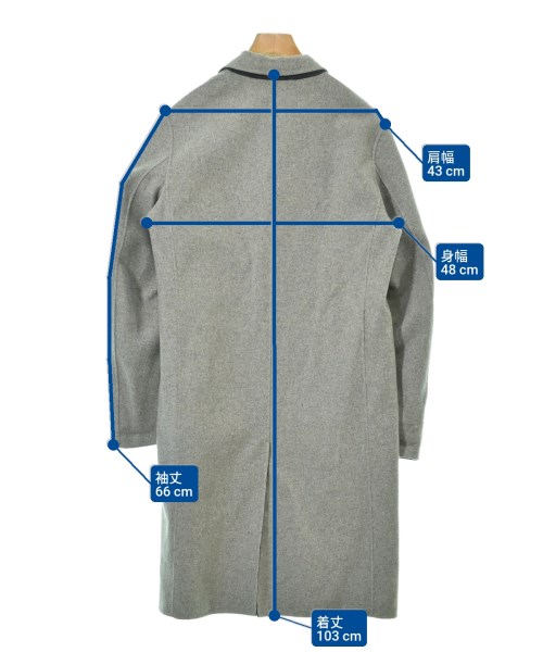 Theory（セオリー）チェスターコート グレー サイズ:S メンズ/2200649578016