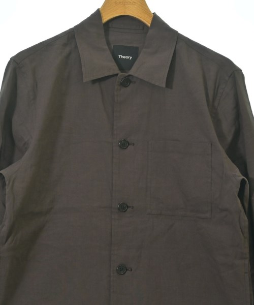 Theory（セオリー）カジュアルシャツ 茶 サイズ:S メンズ/2200651306041