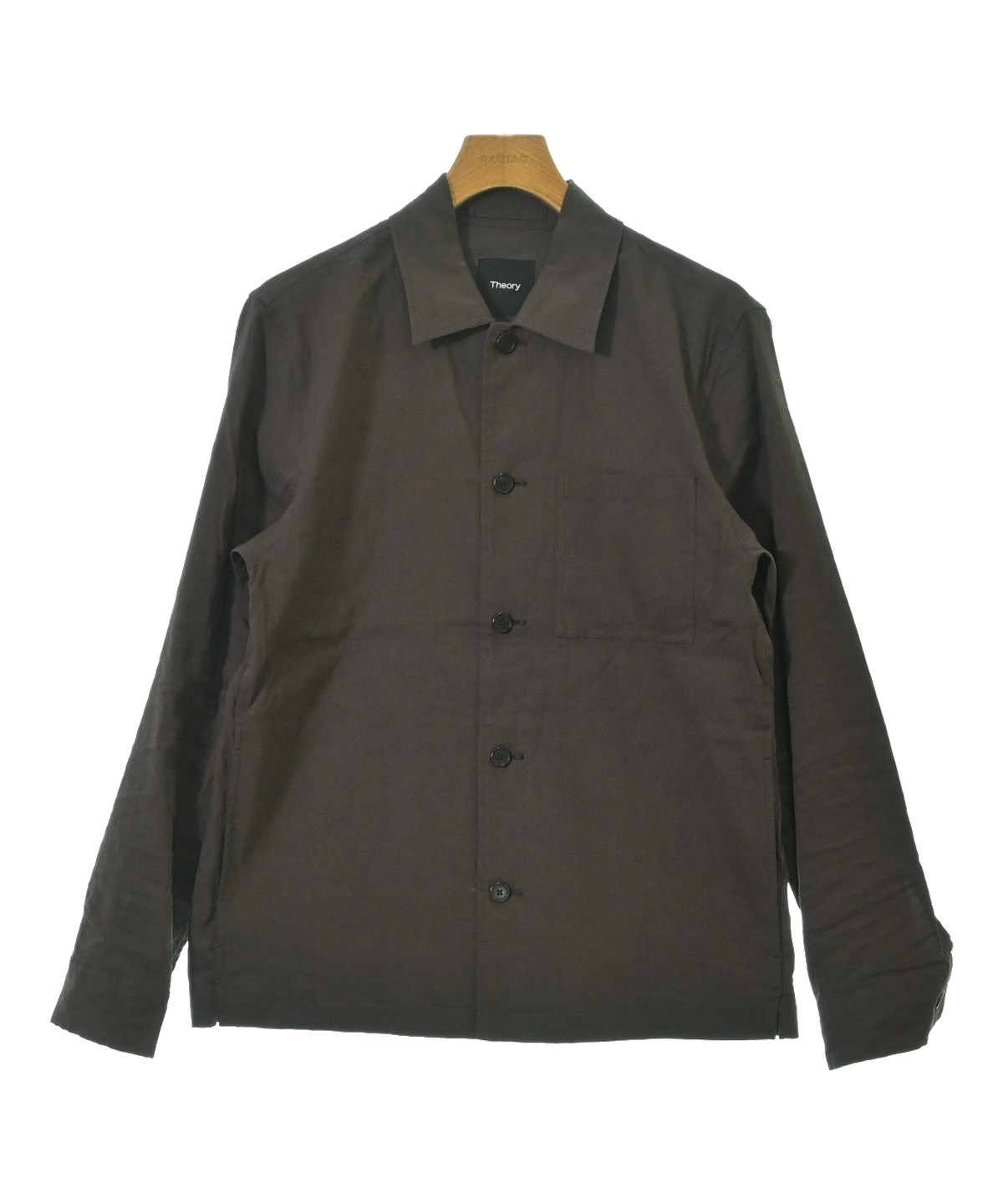 Theory（セオリー）カジュアルシャツ 茶 サイズ:S メンズ