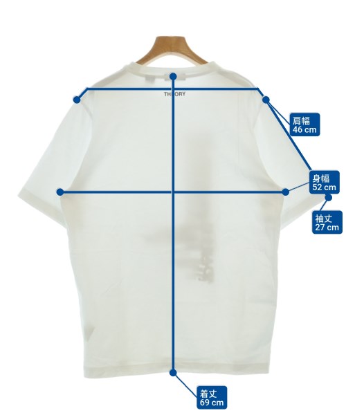 Theory（セオリー）Tシャツ・カットソー 白 サイズ:L メンズ/2200651467025