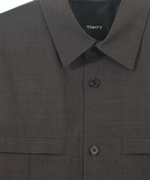 Theory（セオリー）カジュアルシャツ 茶 サイズ:M メンズ/2200651467094