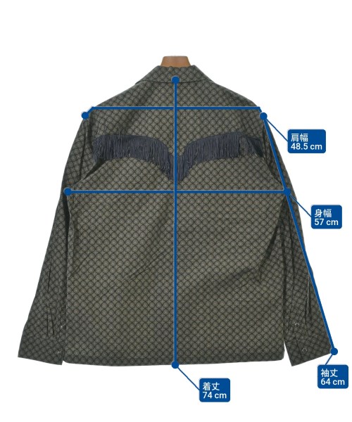 TOGA（トーガ）カジュアルシャツ 茶 サイズ:48(L位) メンズ/2200594576549