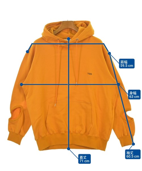 TOGA（トーガ）パーカー オレンジ サイズ:M メンズ/2200652313093