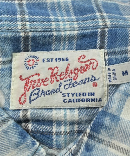 TRUE RELIGION（トゥルーレリジョン）カジュアルシャツ 青 サイズ:M メンズ/2200619649012