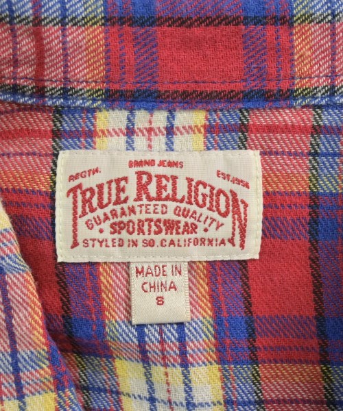 TRUE RELIGION（トゥルーレリジョン）カジュアルシャツ 赤 サイズ:S メンズ/2200652799071