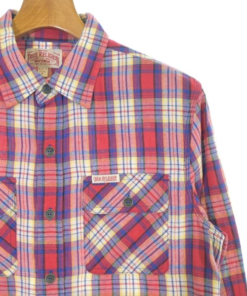 TRUE RELIGION（トゥルーレリジョン）カジュアルシャツ 赤 サイズ:S メンズ/2200652799071