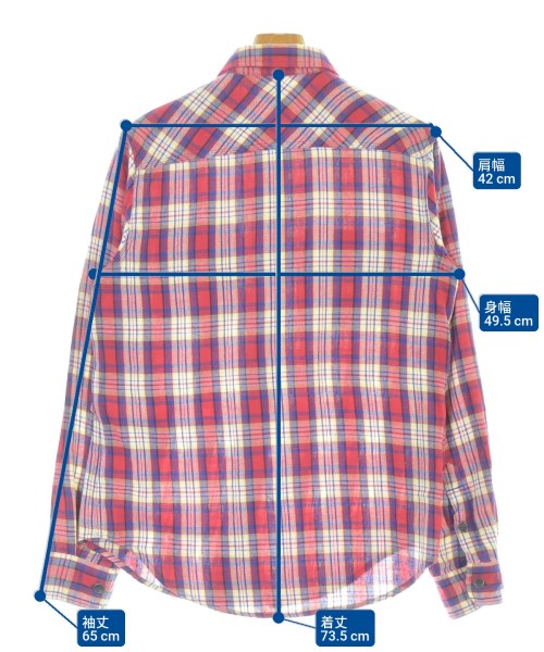 TRUE RELIGION（トゥルーレリジョン）カジュアルシャツ 赤 サイズ:S メンズ/2200652799071