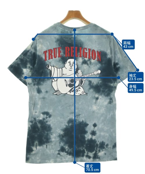 TRUE RELIGION（トゥルーレリジョン）Tシャツ・カットソー 青 サイズ:M メンズ/2200663462025