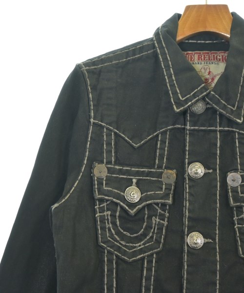 TRUE RELIGION（トゥルーレリジョン）デニムジャケット 黒 サイズ:S メンズ/2200725529048