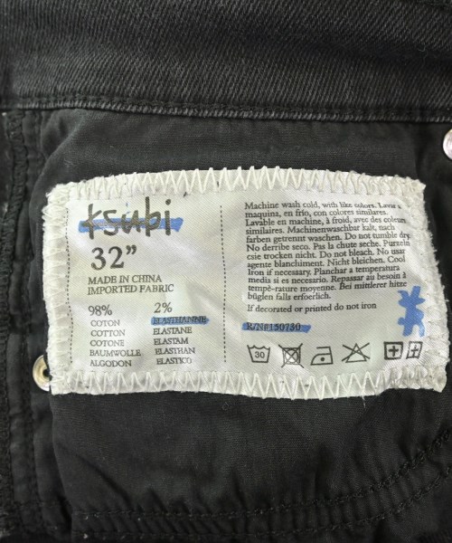 TSUBI（ツビ）デニムパンツ 黒 サイズ:32(L位) メンズ/2200673967039