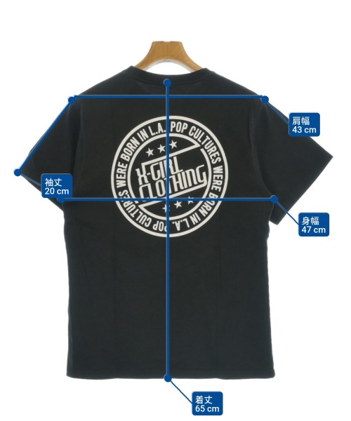 X girl（エックスガール）Tシャツ・カットソー 黒 サイズ:S メンズ/2200690638110