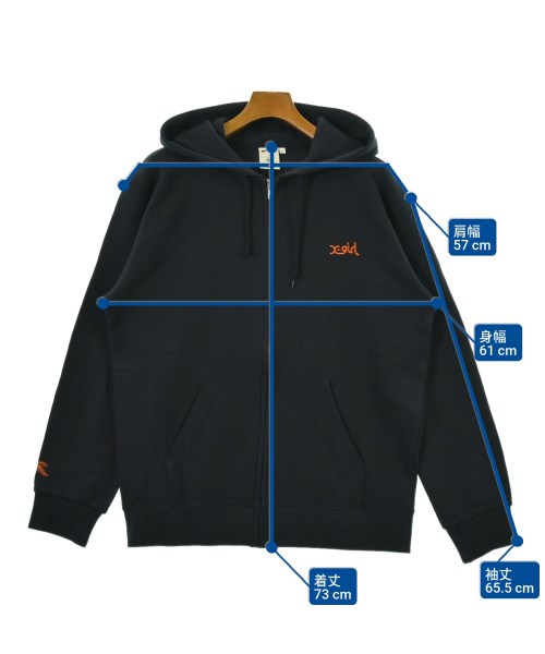 X girl（エックスガール）パーカー 紺 サイズ:XL メンズ/2200654534106
