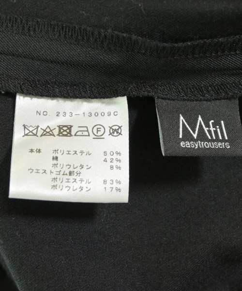 M･Fil（エムフィル）スラックス 黒 サイズ:40(M位) レディース/2200635689085