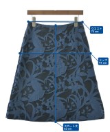 M･Fil（エムフィル）ひざ丈スカート 青 サイズ:38(M位) レディース/2200640531041