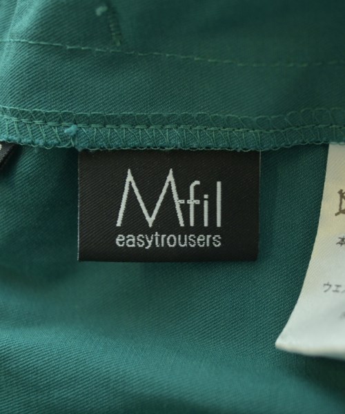 M･Fil（エムフィル）スラックス 緑 サイズ:38(M位) レディース/2200657933036