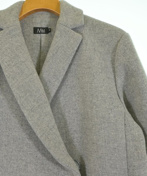 M･Fil（エムフィル）チェスターコート グレー サイズ:38(M位) レディース/2200632985012