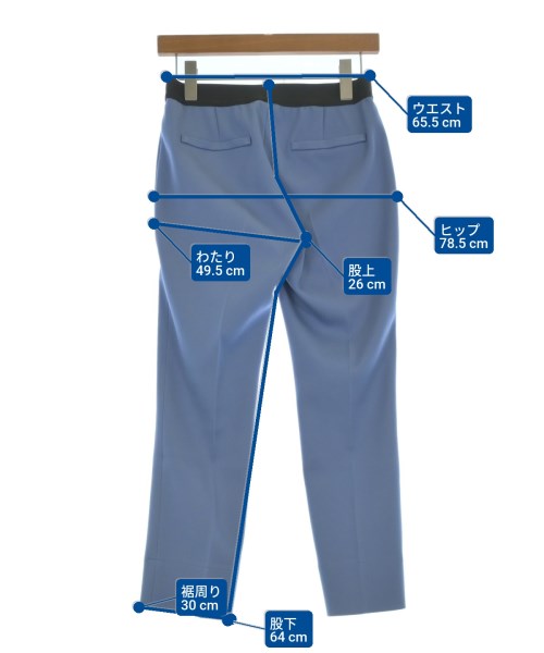 M･Fil（エムフィル）スラックス 青 サイズ:38(M位) レディース/2200635647047