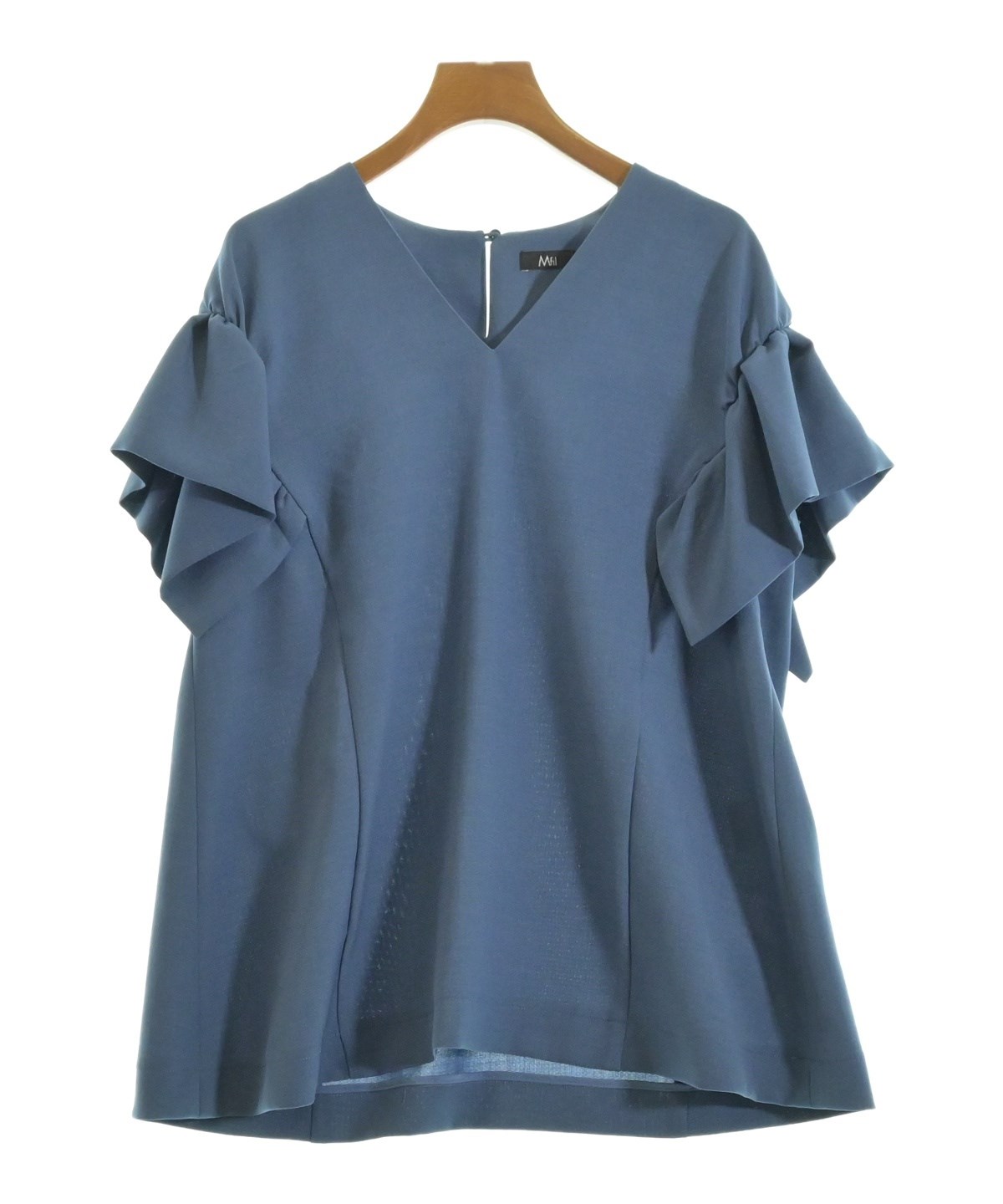 【新品　未使用】M・fil デニムタイ ブラウス　38 新品 未使用】M・fil デニムタイ ブラウス 38 M・fil(エムフィル