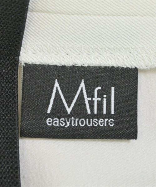 M･Fil（エムフィル）スラックス 白 サイズ:38(M位) レディース/2200672229053