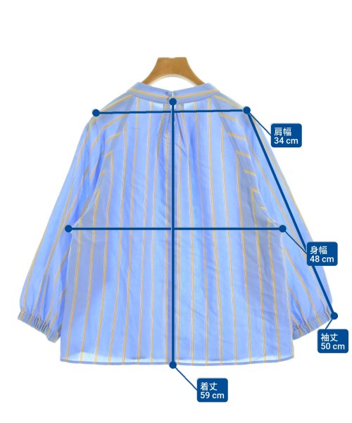 Elan UNITED ARROWS GREENLABELRELAXING（エランユナイテッドアローズグリーンレーベルリラクシング）ブラウス 青 サイズ:F レディース/2200677801094