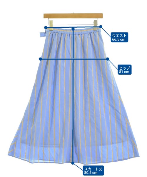 Elan UNITED ARROWS GREENLABELRELAXING（エランユナイテッドアローズグリーンレーベルリラクシング）ロング・マキシ丈スカート 青 サイズ:38(M位) レディース/2200677801100