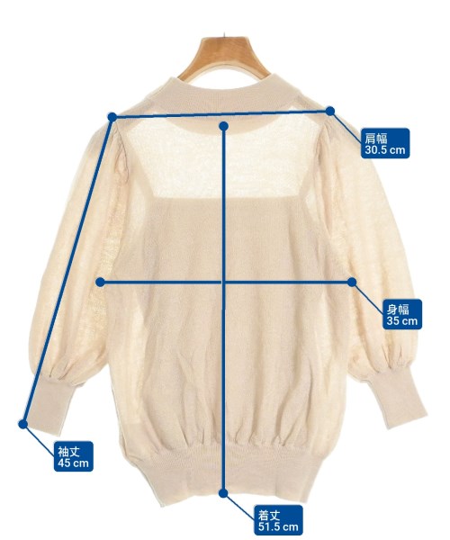 And Couture（アンドクチュール）ニット・セーター ベージュ サイズ:38(M位) レディース/2200621551082