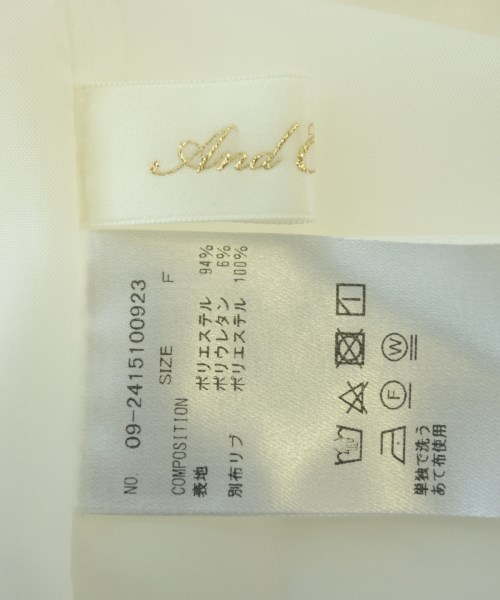 And Couture（アンドクチュール）ワンピース 白 サイズ:F レディース/2200626636029