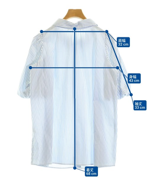 And Couture（アンドクチュール）カジュアルシャツ 青 サイズ:38(M位) レディース/2200669516036