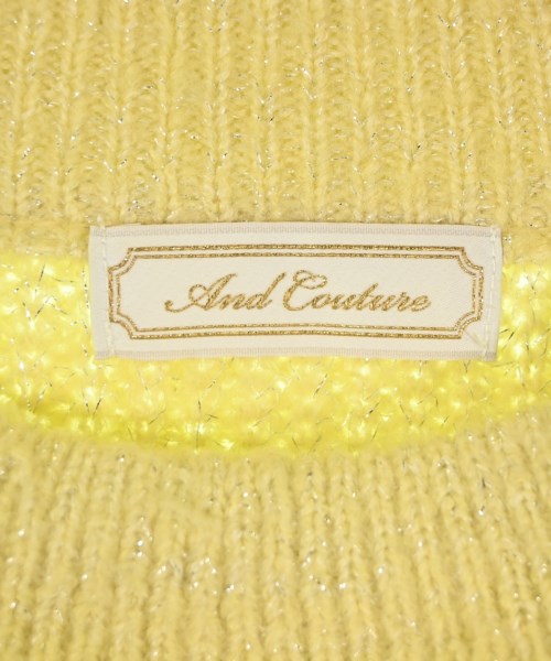 And Couture（アンドクチュール）ニット・セーター 黄 サイズ:F レディース/2200676292015