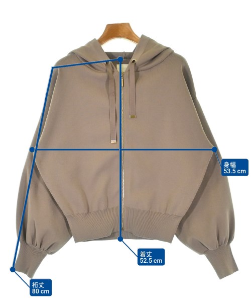 And Couture（アンドクチュール）パーカー 茶 サイズ:38(M位) レディース/2200689558061