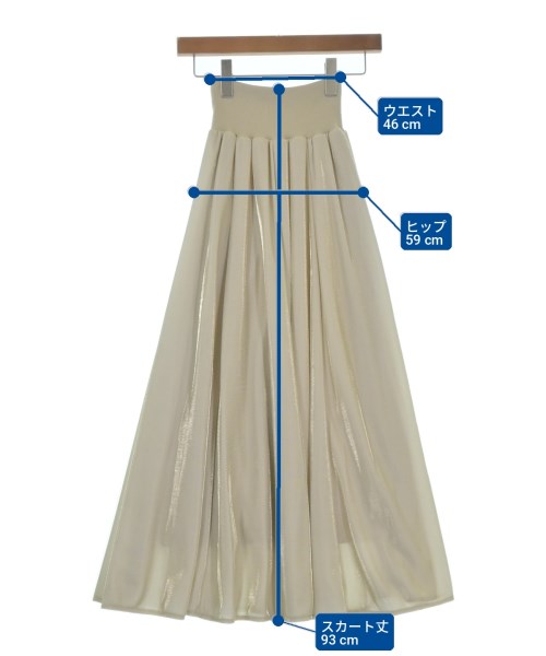 And Couture（アンドクチュール）ロング・マキシ丈スカート ベージュ サイズ:38(M位) レディース/2200689558085