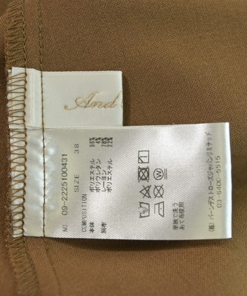 And Couture（アンドクチュール）ワンピース 茶 サイズ:38(M位) レディース/2200699000017