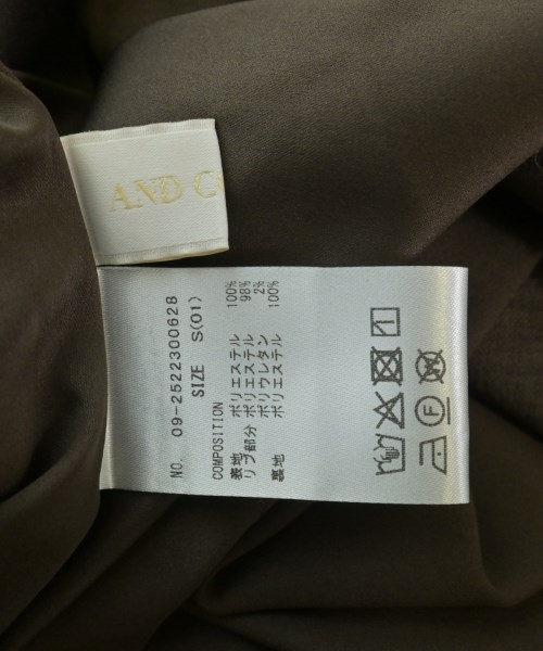 And Couture（アンドクチュール）ロング・マキシ丈スカート 茶 サイズ:S レディース/2200649840076