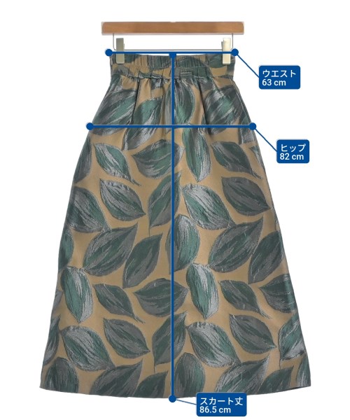 And Couture（アンドクチュール）ロング・マキシ丈スカート 茶 サイズ:36(S位) レディース/2200649607037