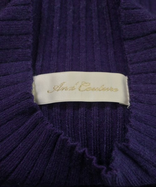 And Couture（アンドクチュール）ニット・セーター 紫 サイズ:38(M位) レディース/2200656744121