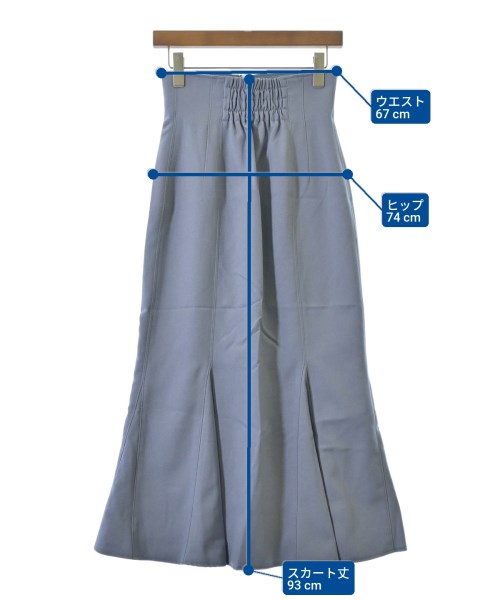 And Couture（アンドクチュール）ロング・マキシ丈スカート 青 サイズ:38(M位) レディース/2200649764198