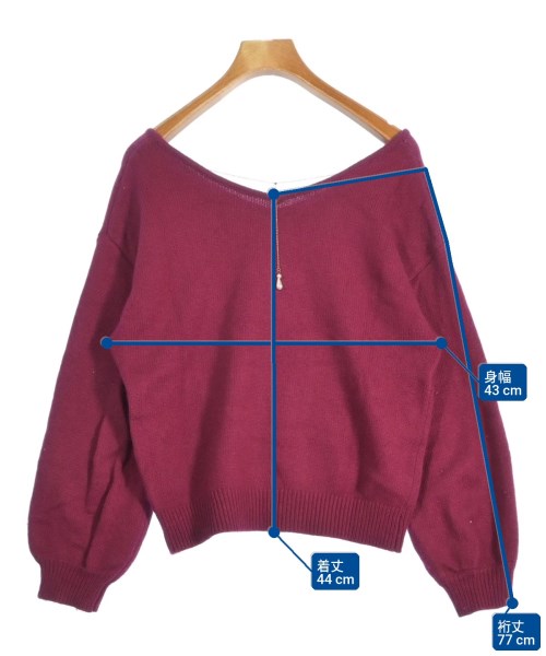 And Couture（アンドクチュール）ニット・セーター 紫 サイズ:38(M位) レディース/2200664874032