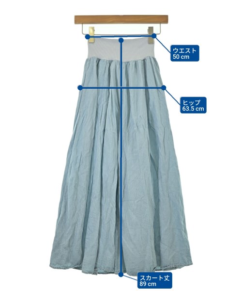 And Couture（アンドクチュール）ロング・マキシ丈スカート 青 サイズ:38(M位) レディース/2200685566053
