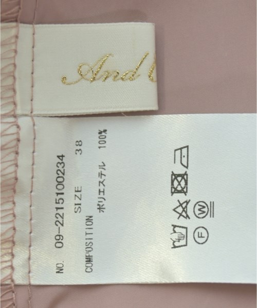 And Couture（アンドクチュール）ワンピース ピンク サイズ:38(M位) レディース/2200690953022