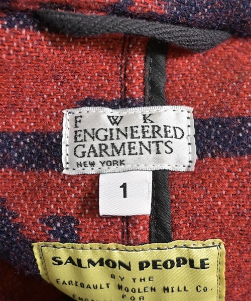 FWK BY ENGINEERED GARMENTS（エフダブリューケイバイエンジニアードガーメンツ）ピーコート 赤 サイズ:1(S位) レディース/2200608267029