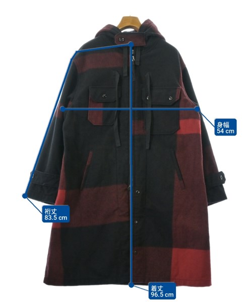 FWK BY ENGINEERED GARMENTS（エフダブリューケイバイエンジニアードガーメンツ）コート 赤 サイズ:1(S位) レディース/2200729927017